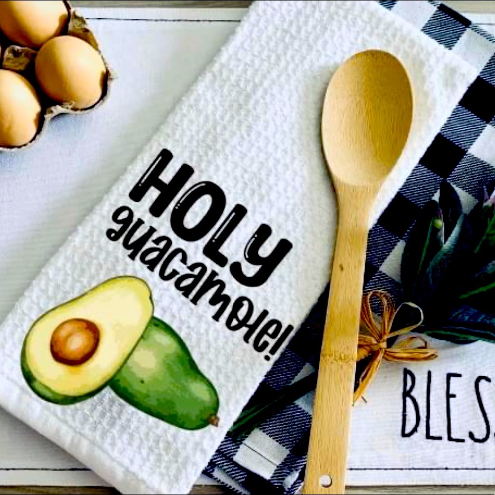 Holy guacamole kitchen towel